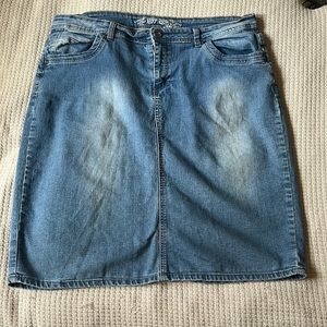 Knee length Jean skirt
